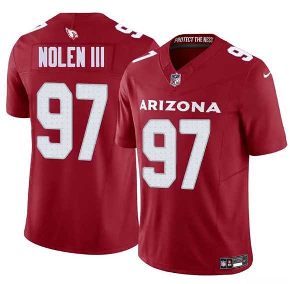 Men & Women & Youth Arizona Cardinals #97 Walter Nolen III Red 2025 Draft F.U.S.E. Vapor Untouchable Limited Stitched Jersey->tennessee titans->NFL Jersey